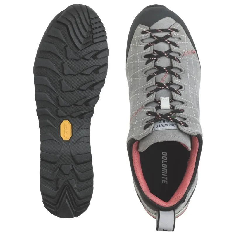 BOTAS DE MONTAñA PARA MUJER DOLOMITE DIAGONAL GORETEX (GRIS PELTRE/ROJO CORAL)