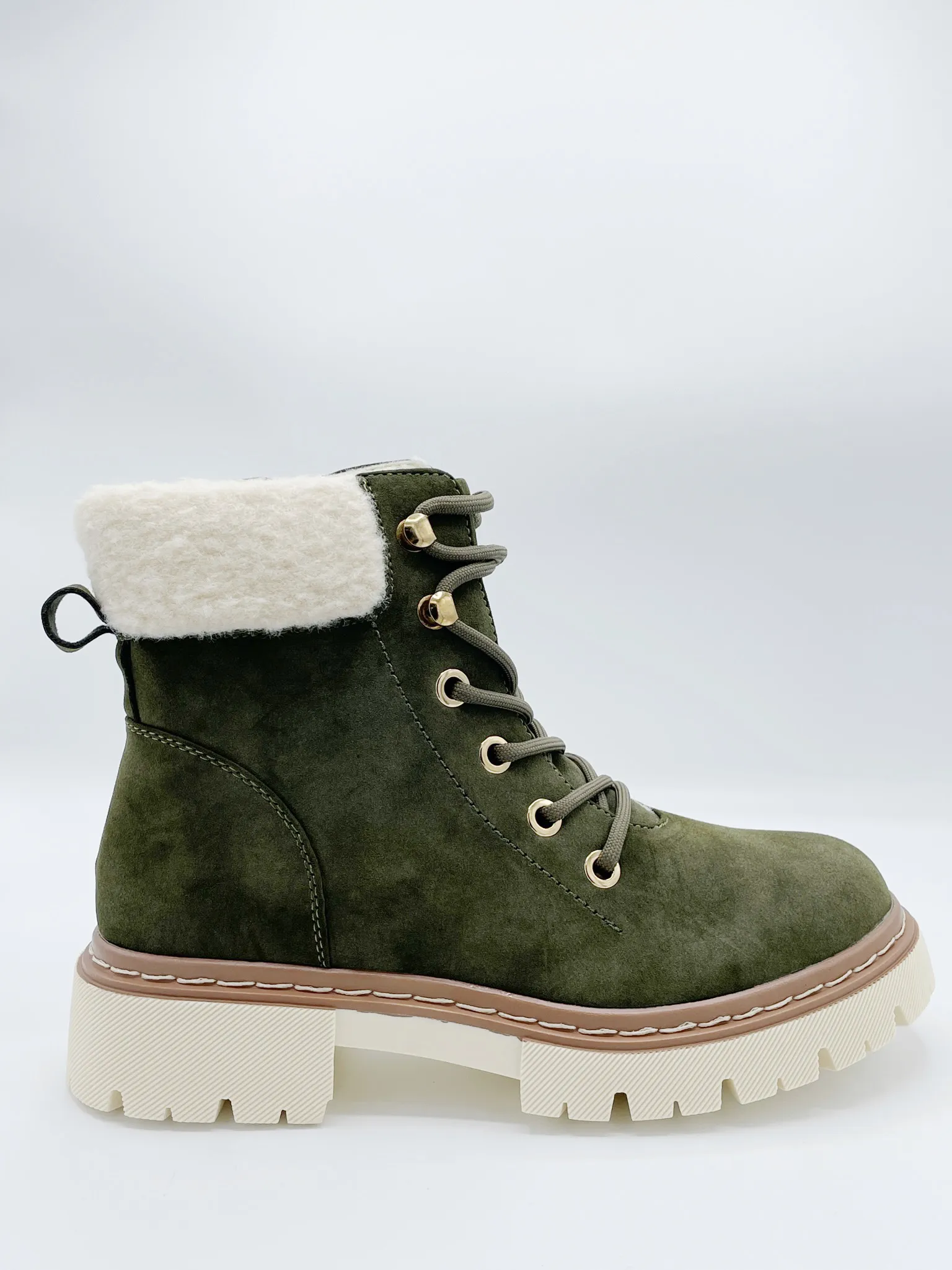 BOTAS PARA LA NIEVE VERDE MILITAR