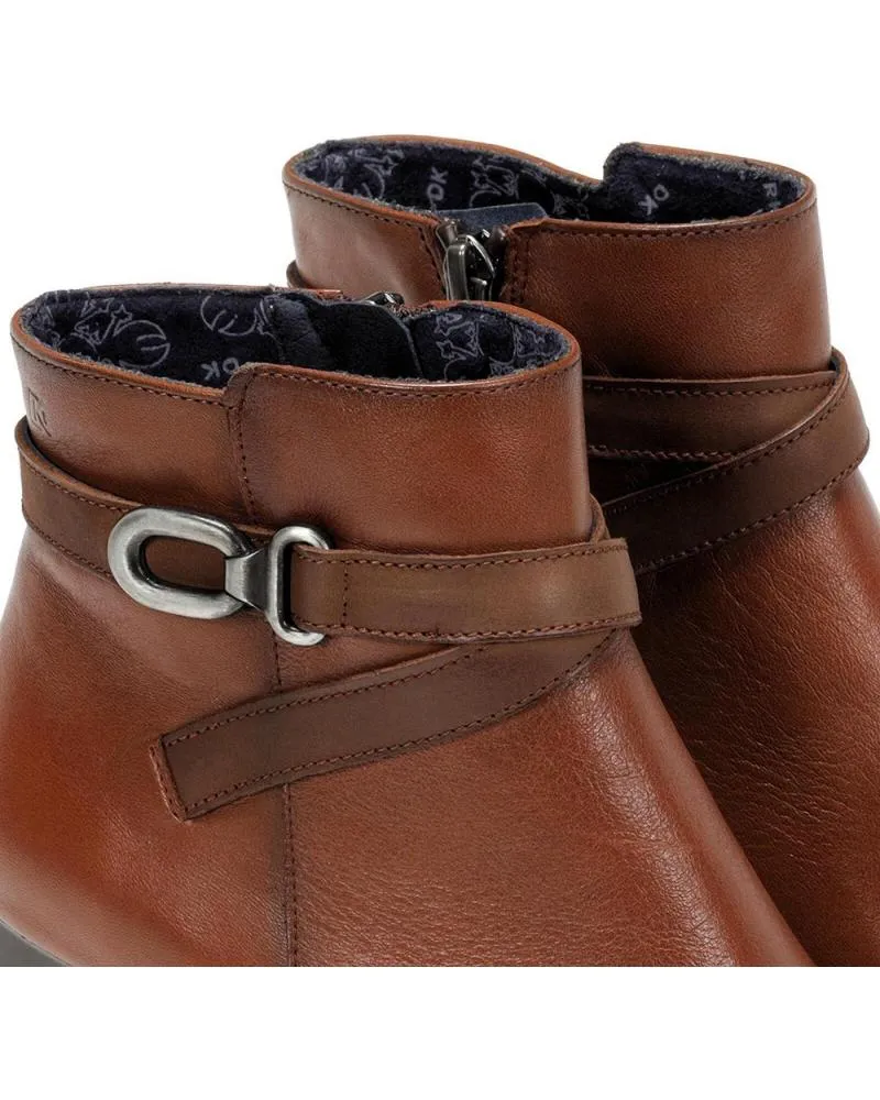 Botines de Mujer DORKING BOTAS PIEL CUERO CASUAL SUGAR NOBUCK CUERO