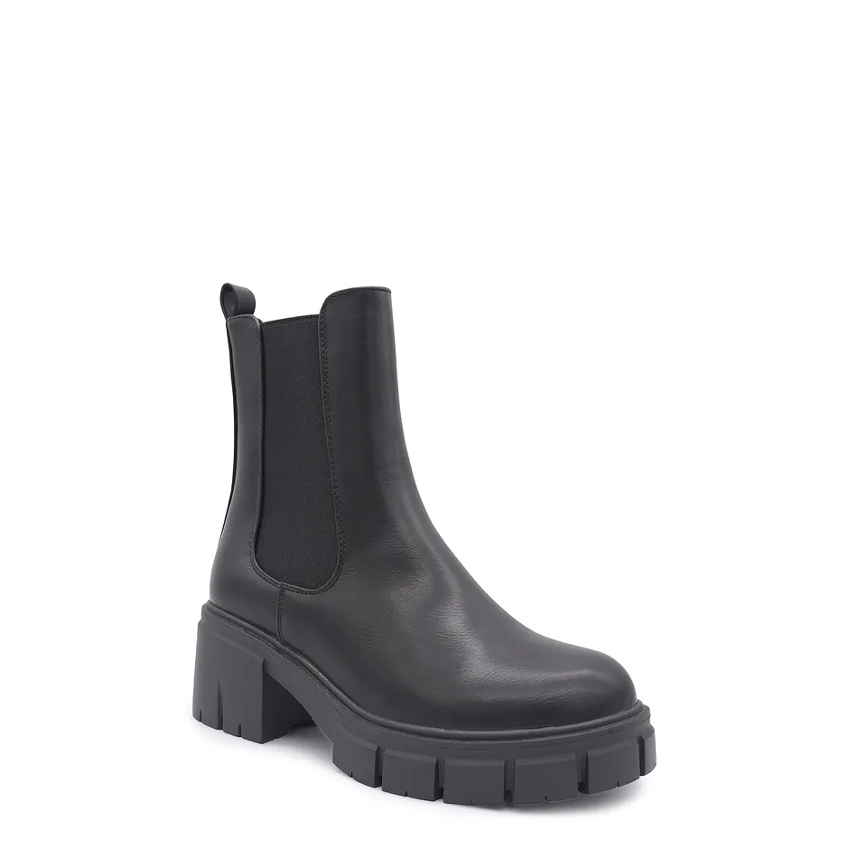 Botín Chelsea 24 Negro Moda Urbano