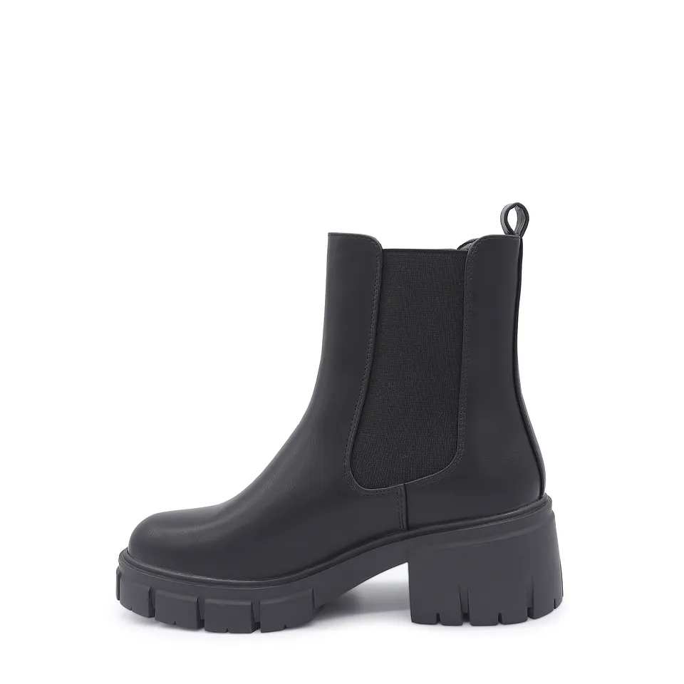 Botín Chelsea 24 Negro Moda Urbano