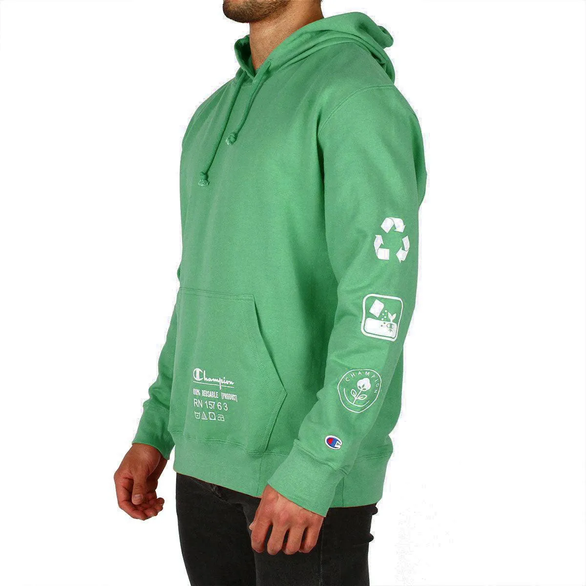 Buzo Champion Reverse Wave Po Verde Claro