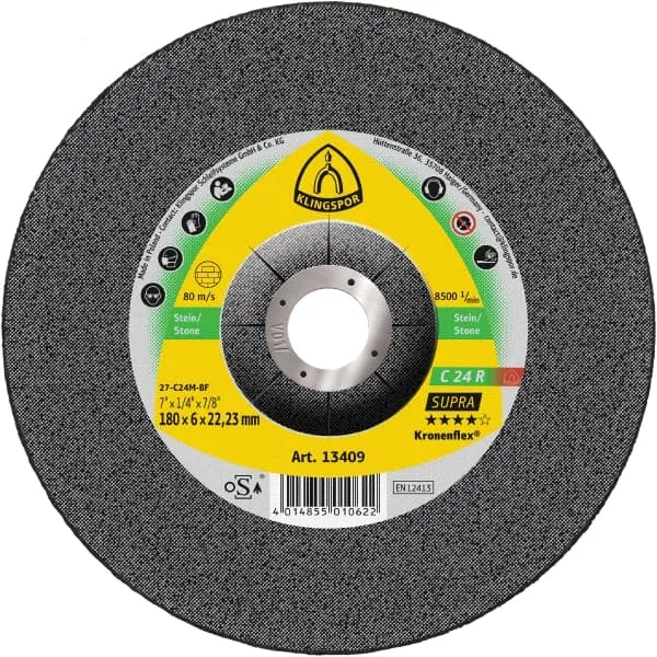 C 24 R Supra Discos de desbaste Kronenflex® para Piedra,  Hormigón