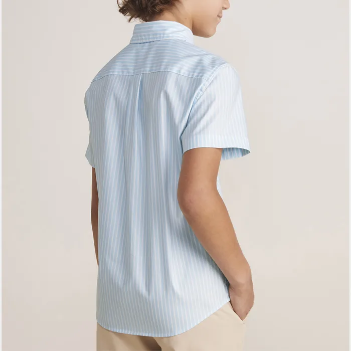 CAMISA M/C BOYS’ ONTHEGO BRRRº SHORTSLEEVE STRIPED SHIRT