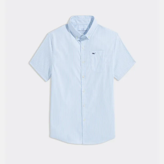 CAMISA M/C BOYS’ ONTHEGO BRRRº SHORTSLEEVE STRIPED SHIRT