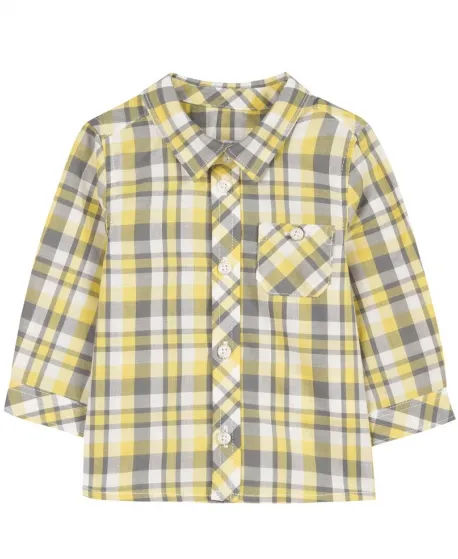 Camisa Niño TARTINE ET CHOCOLAT Cuadros Amarilla