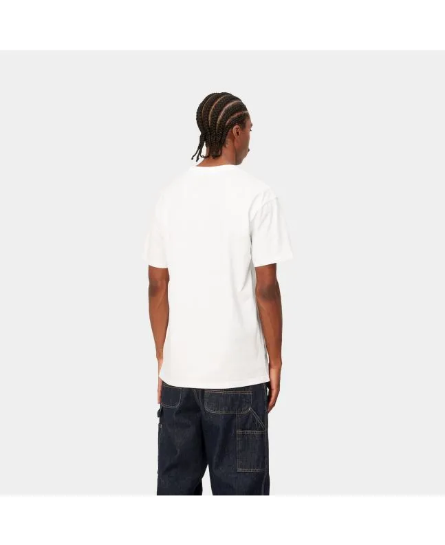 CAMISETA CARHARTT WIP CHASE BLANCODORADO