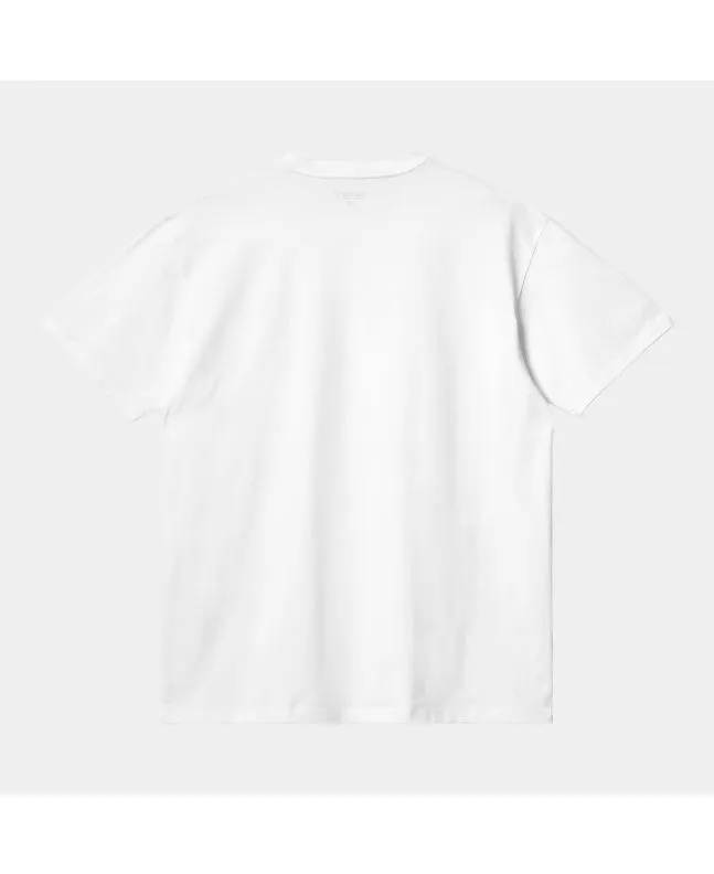 CAMISETA CARHARTT WIP CHASE BLANCODORADO
