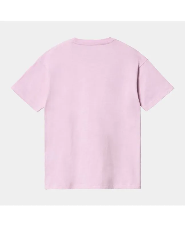 Camiseta Carhartt WIP W' Script SS Rosa (Pale Quartz)