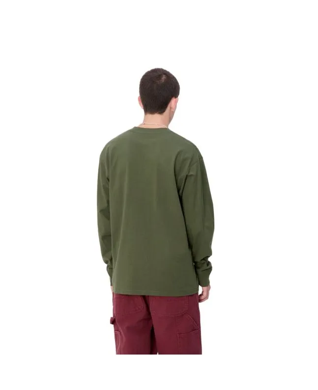 Camiseta de manga larga Carhartt WIP American Script Tarragon