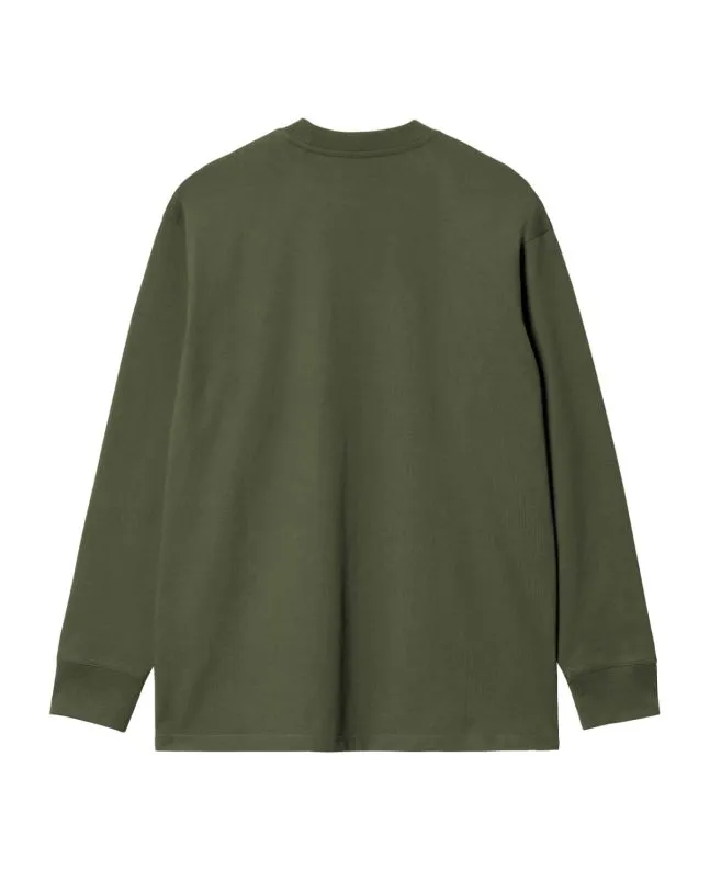 Camiseta de manga larga Carhartt WIP American Script Tarragon