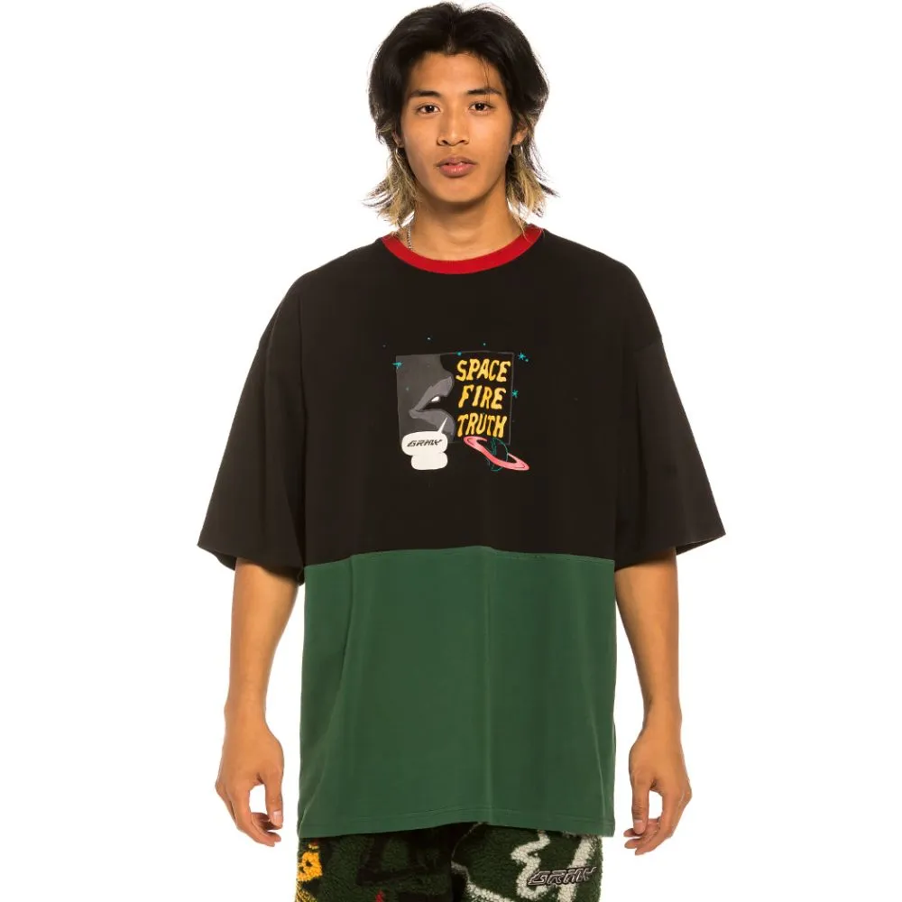 CAMISETA GRIMEY "SPACE LADY FIRE TRUTH" HEAVY WEIGHT  BLACK | WINTER 21
