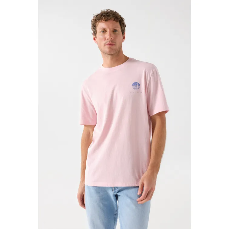 CAMISETA HOMBRE  SALSA COTTON LINEN REGULAR TSHIRT W