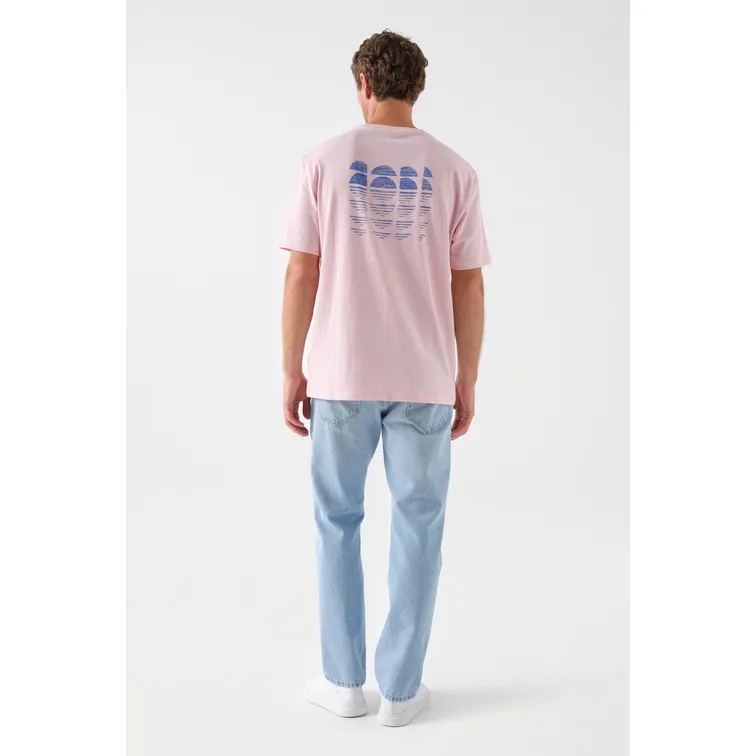 CAMISETA HOMBRE  SALSA COTTON LINEN REGULAR TSHIRT W