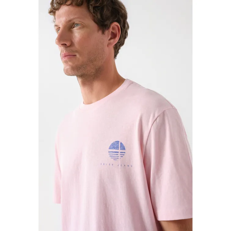 CAMISETA HOMBRE  SALSA COTTON LINEN REGULAR TSHIRT W