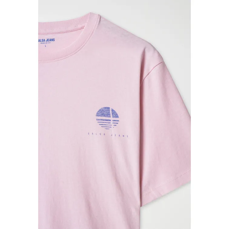 CAMISETA HOMBRE  SALSA COTTON LINEN REGULAR TSHIRT W