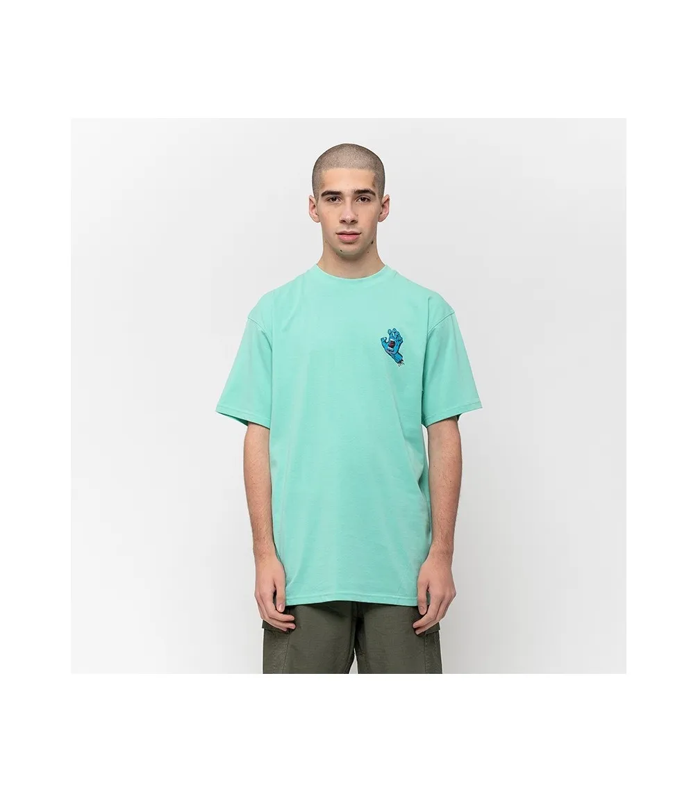 CAMISETA SANTA CRUZ SCREAMING HAND CHEST  GREEN