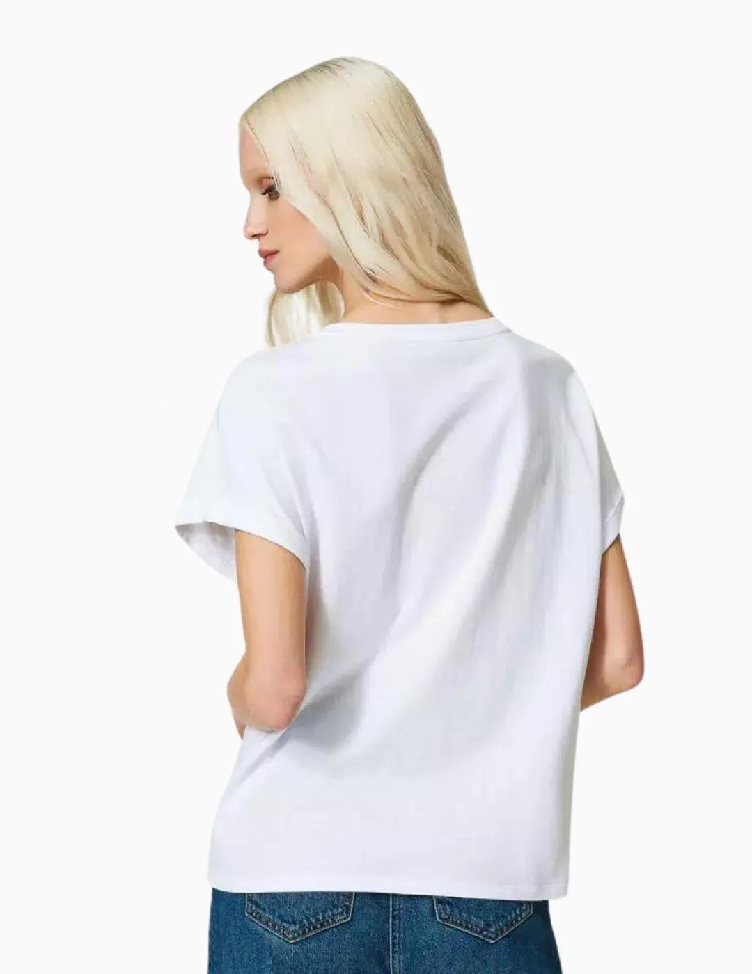 Camiseta TWINSET con etiqueta y bordado del logo