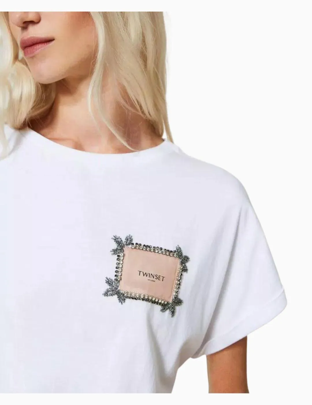 Camiseta TWINSET con etiqueta y bordado del logo