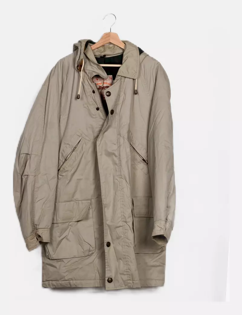 CANADIAN Abrigo beige con capucha