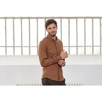 CARAMEL FLANNEL SHIRT  POCKET  ALEXANDER
