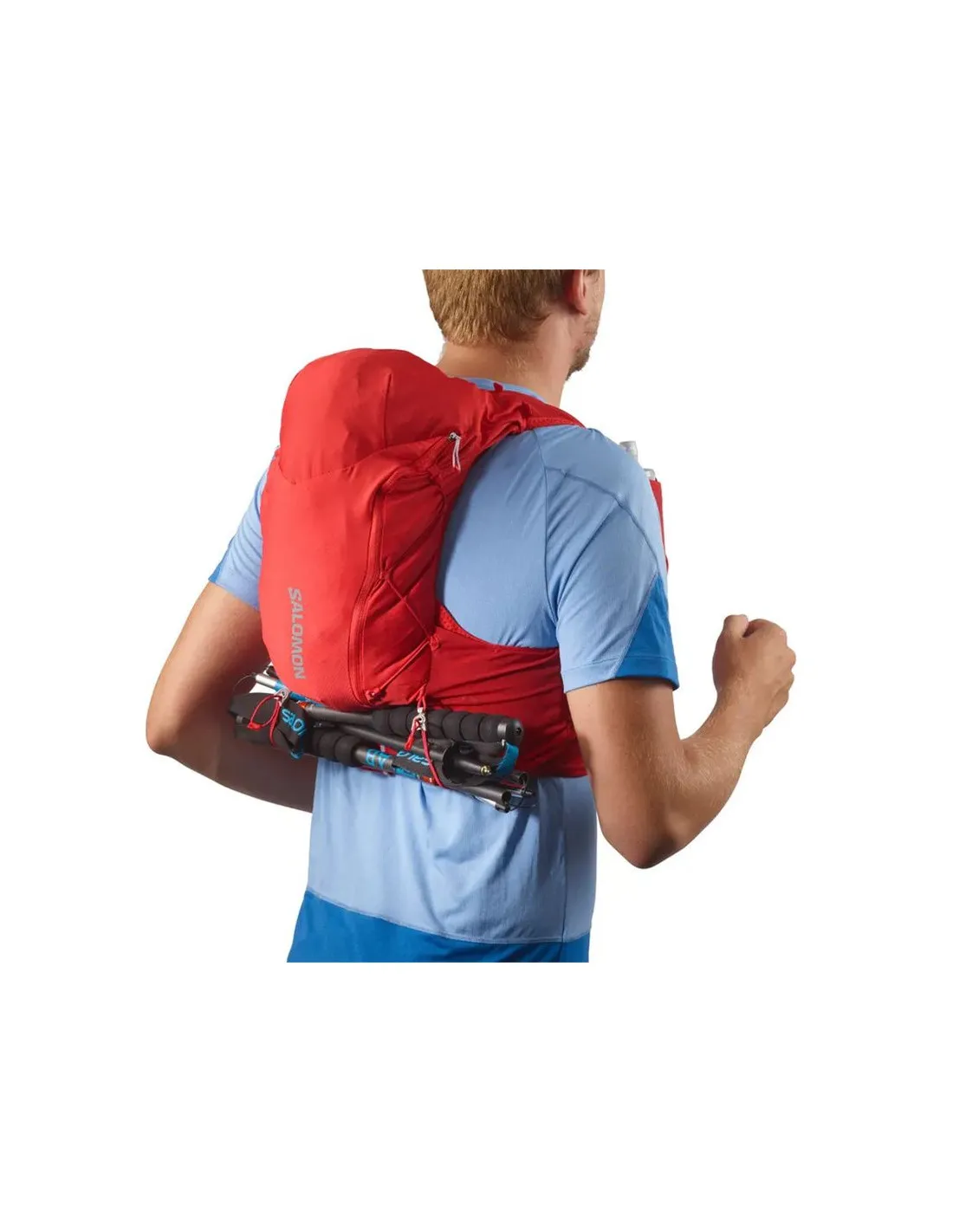 Chaleco de trail running Salomón ADV Skin 12 rojo