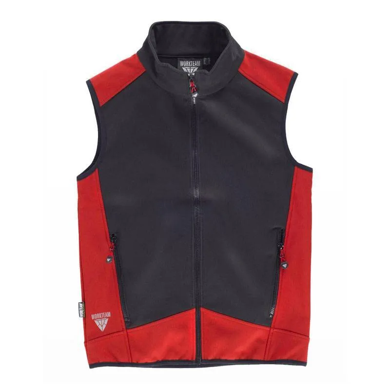Chaleco deportivo softshell combinado