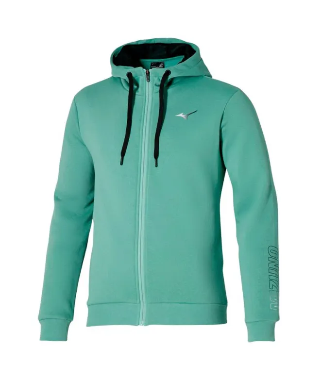 Chaqueta de Fitness Mizuno RB Sweat Verde Hombre