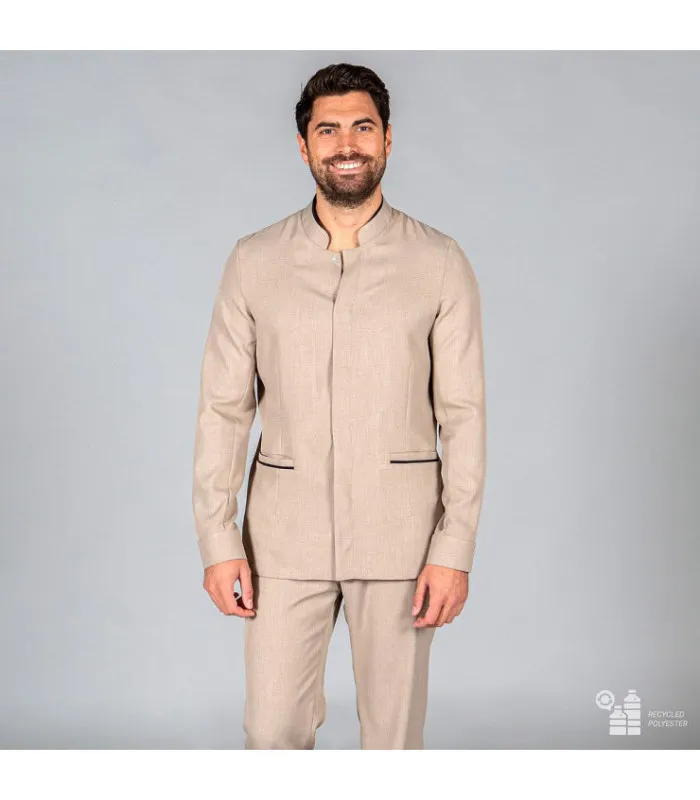 Chaqueta de hombre manga larga, tejido SARGA 100% PES RECICLADO DUARTE UNIFORMES GARY'S 963800