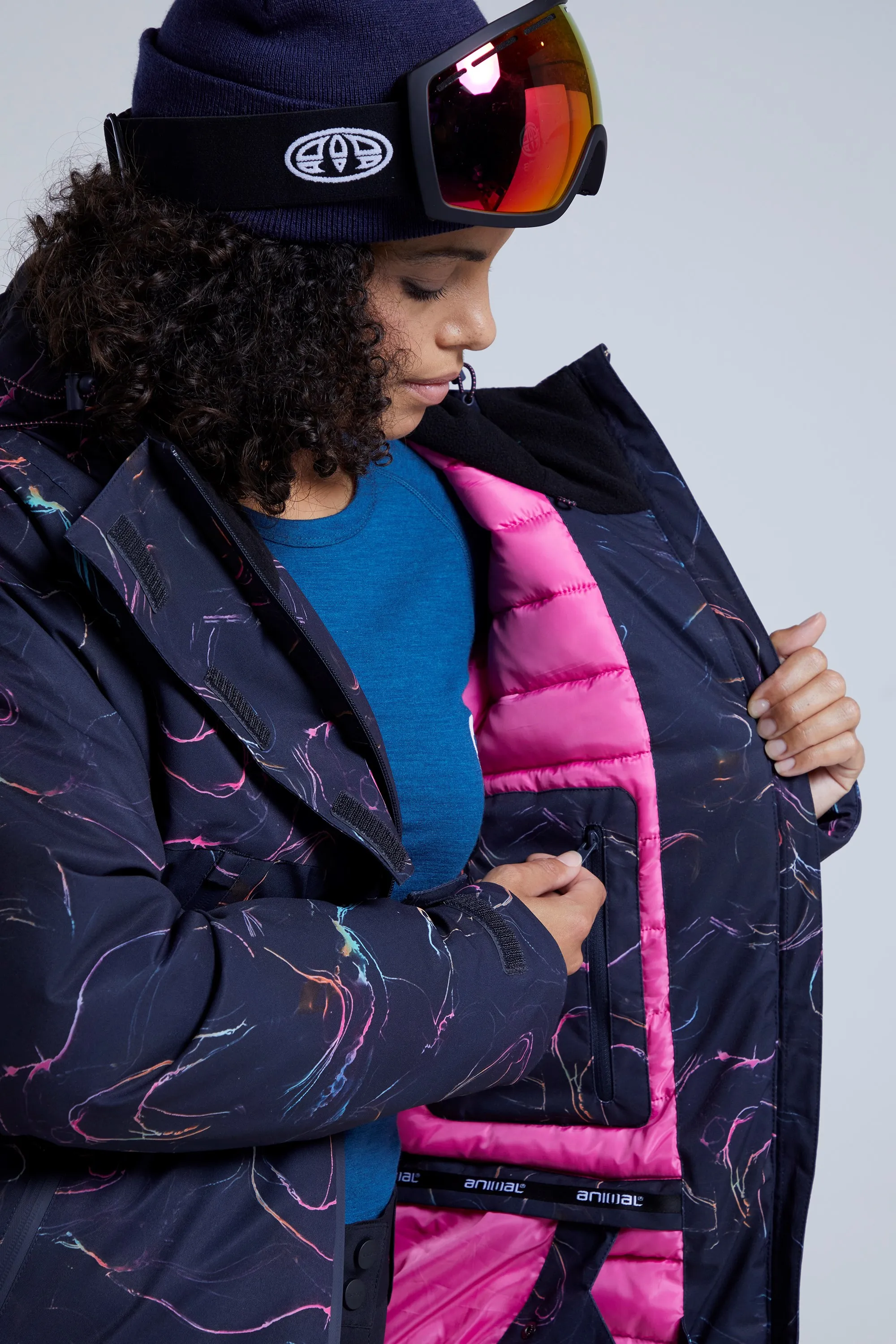 chaqueta de senderismo para la nieve reciclada para mujer