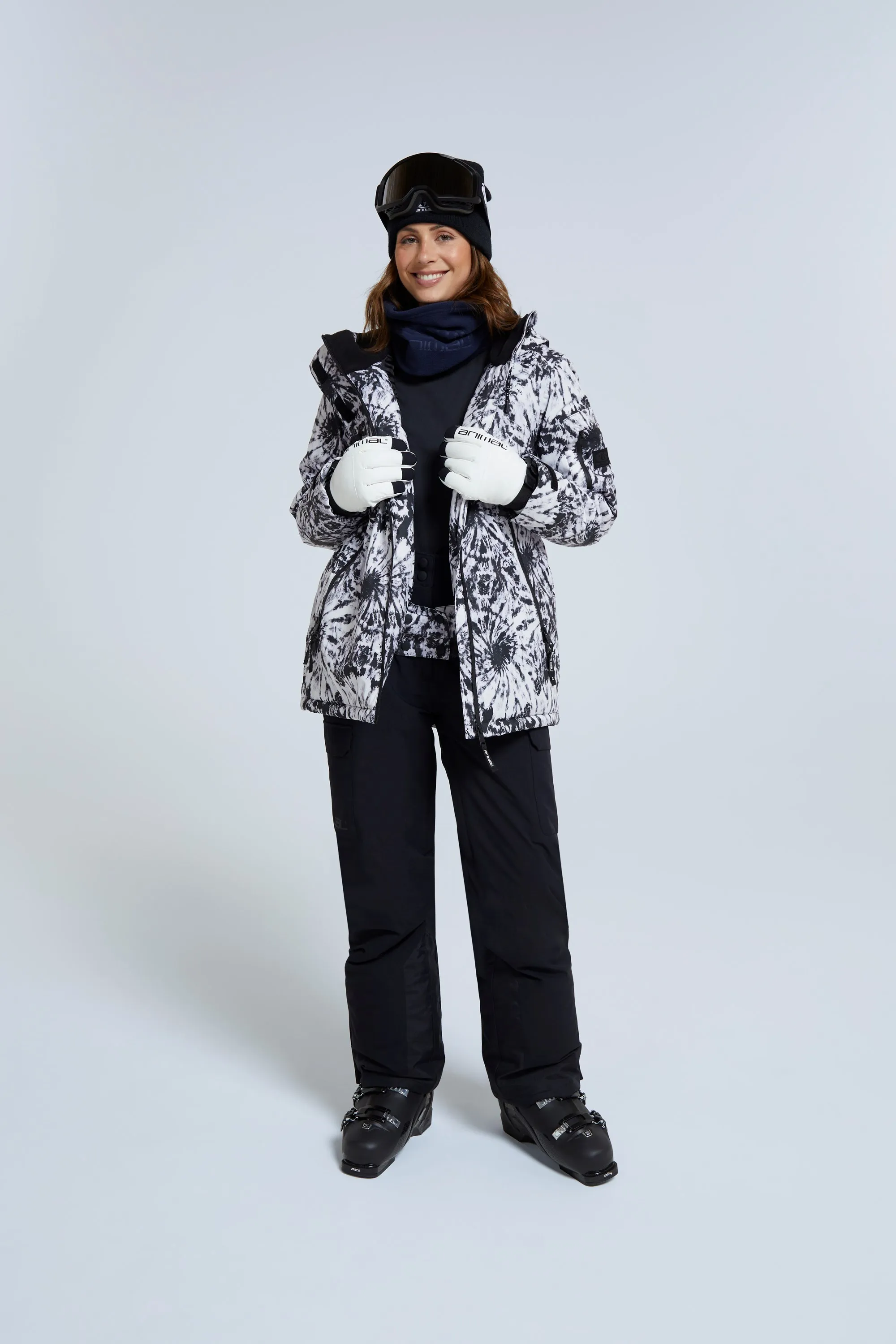 chaqueta de senderismo para la nieve reciclada para mujer