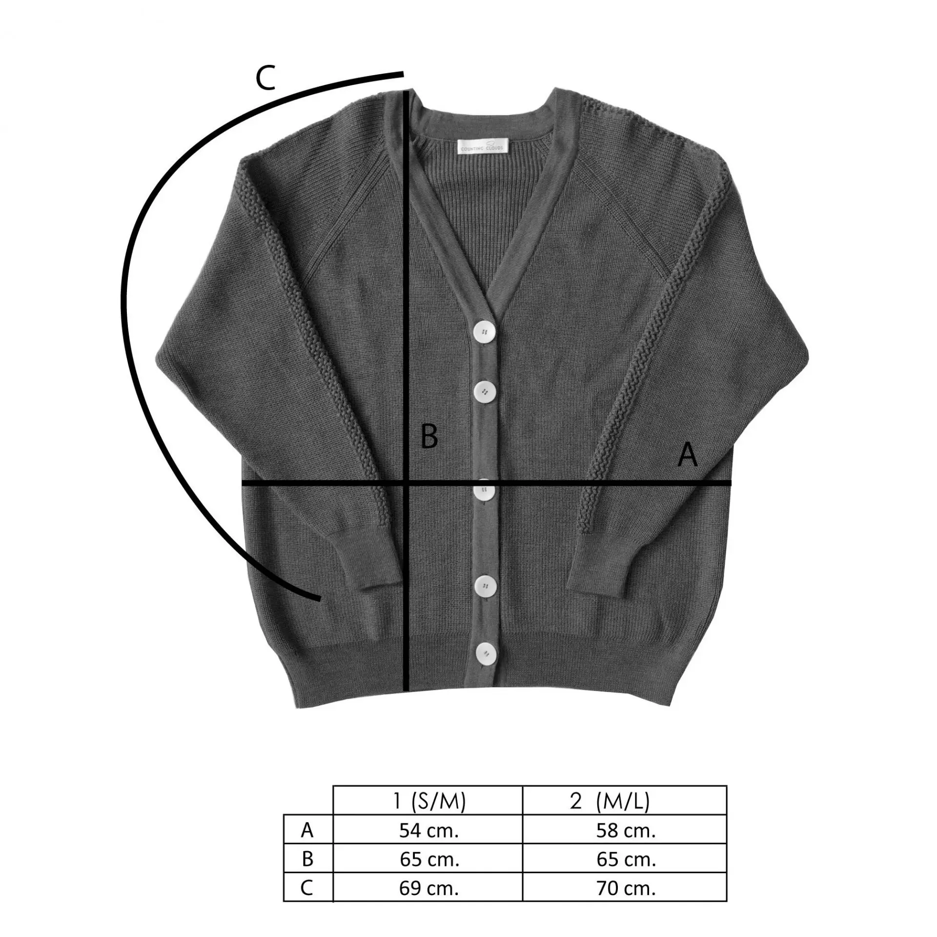 Chaqueta oversize de lana merino para mujer