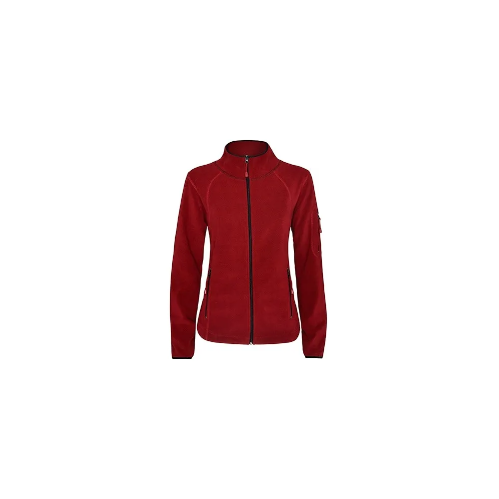 Chaqueta polar para mujer con cremallera completa