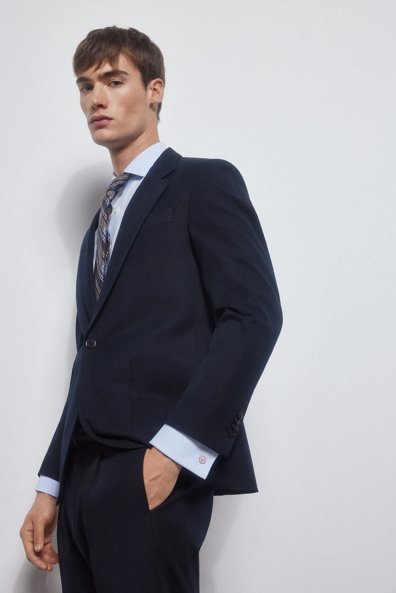 CHECKED NONIRON + STAINRESISTANT SHIRT