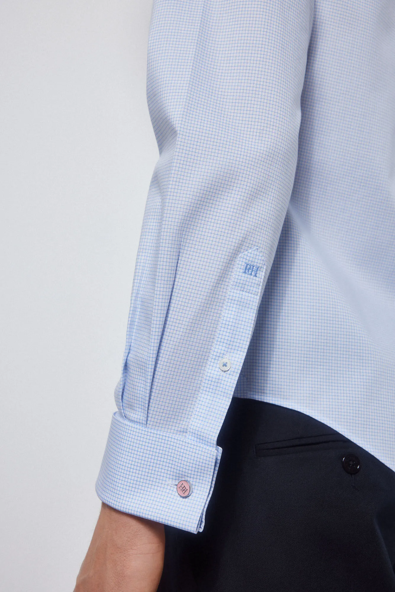 CHECKED NONIRON + STAINRESISTANT SHIRT