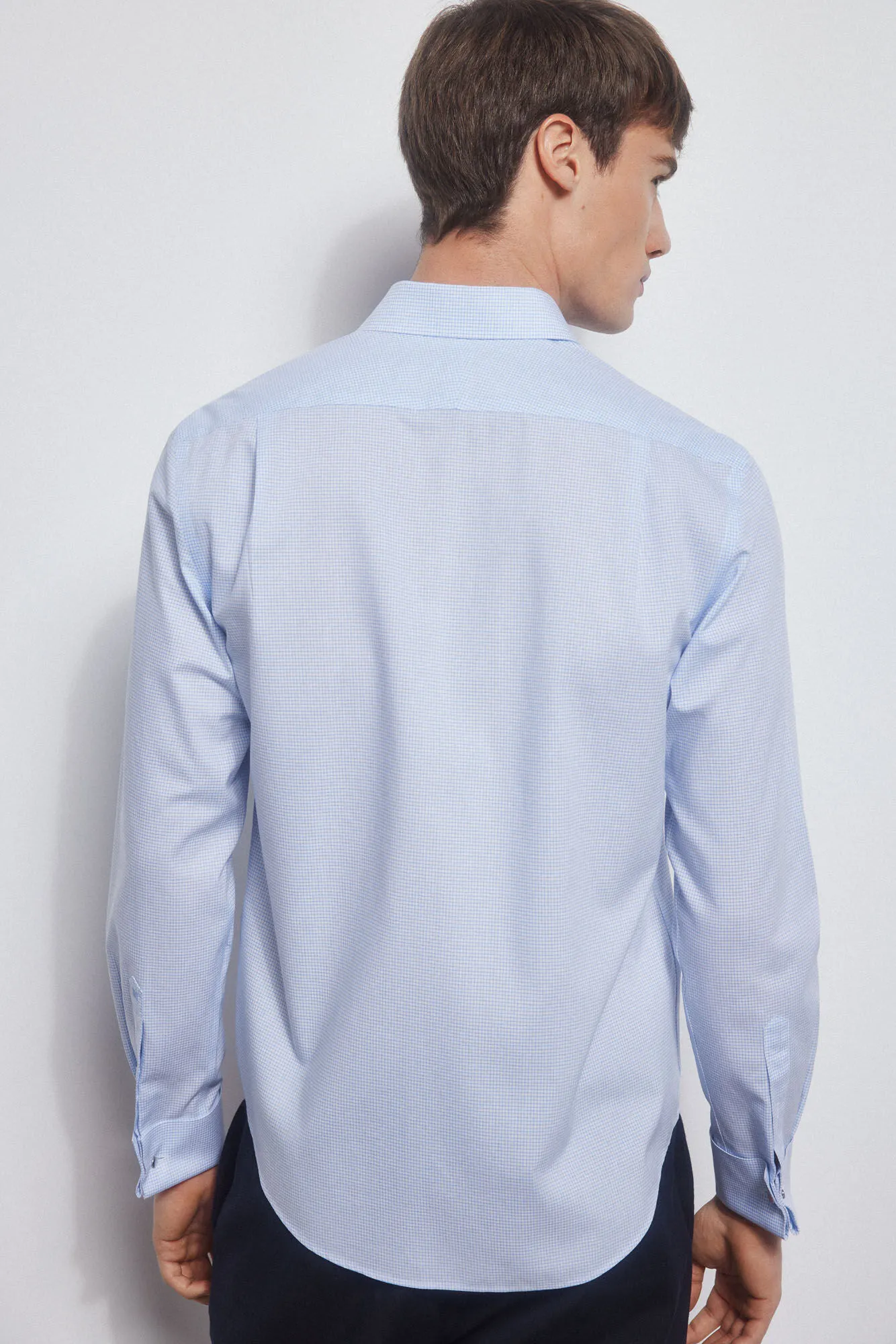 CHECKED NONIRON + STAINRESISTANT SHIRT