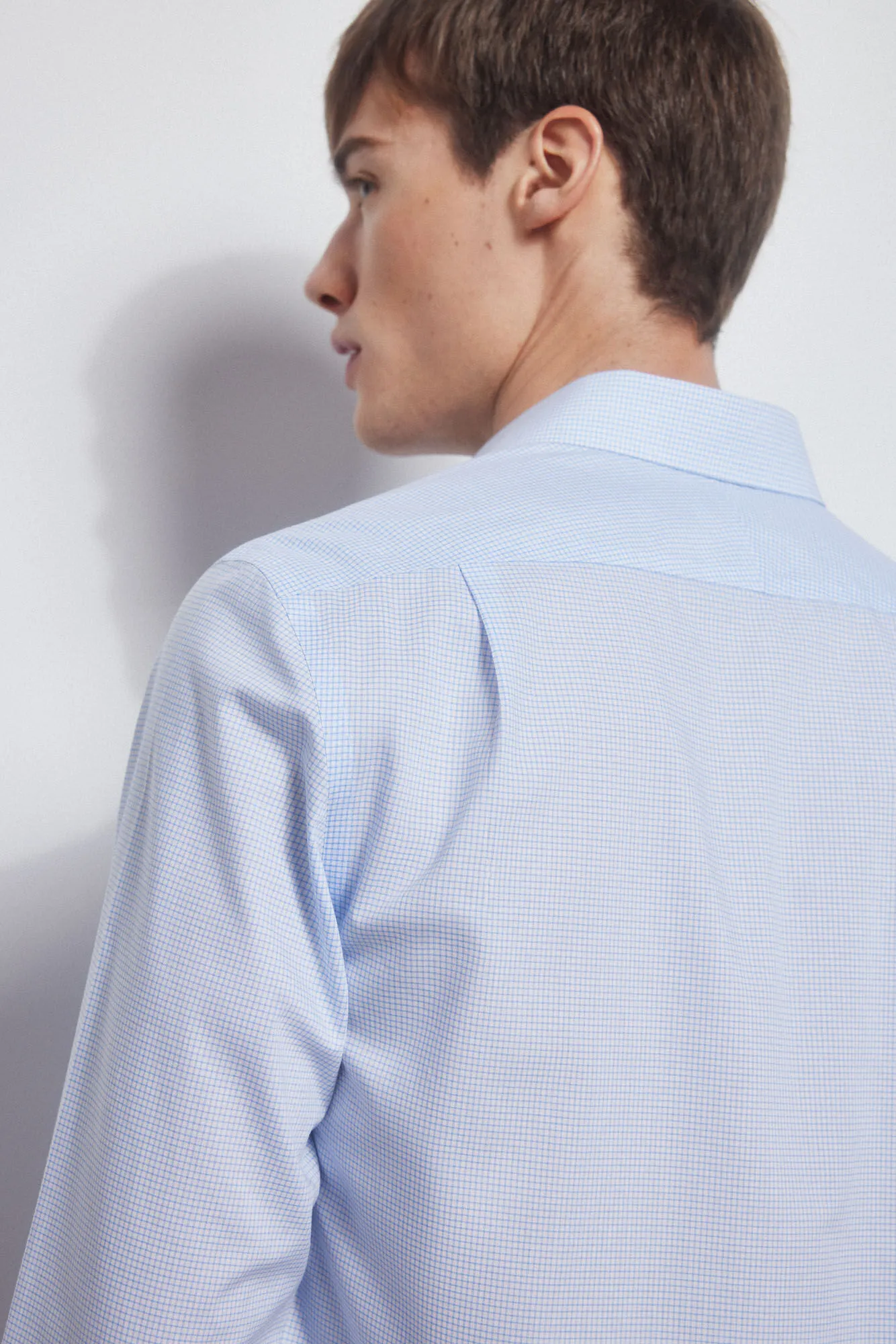 CHECKED NONIRON + STAINRESISTANT SHIRT