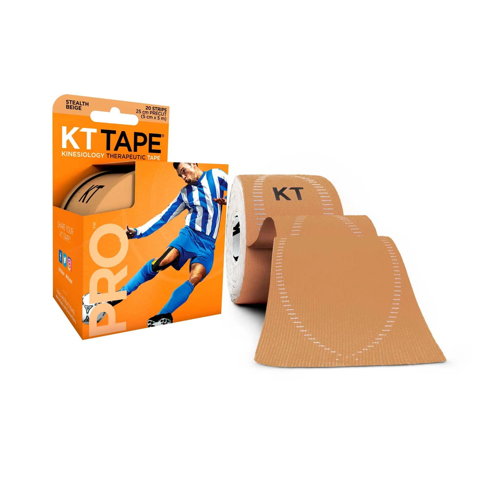 Cinta kinesiológica KT Tape Pro precortada