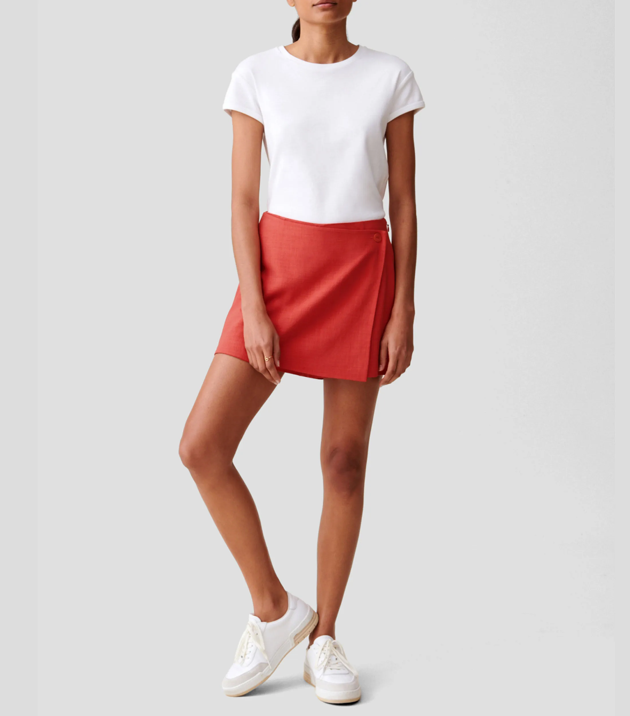 Claudie Pierlot Falda Corta de Corte Recto Mujer
