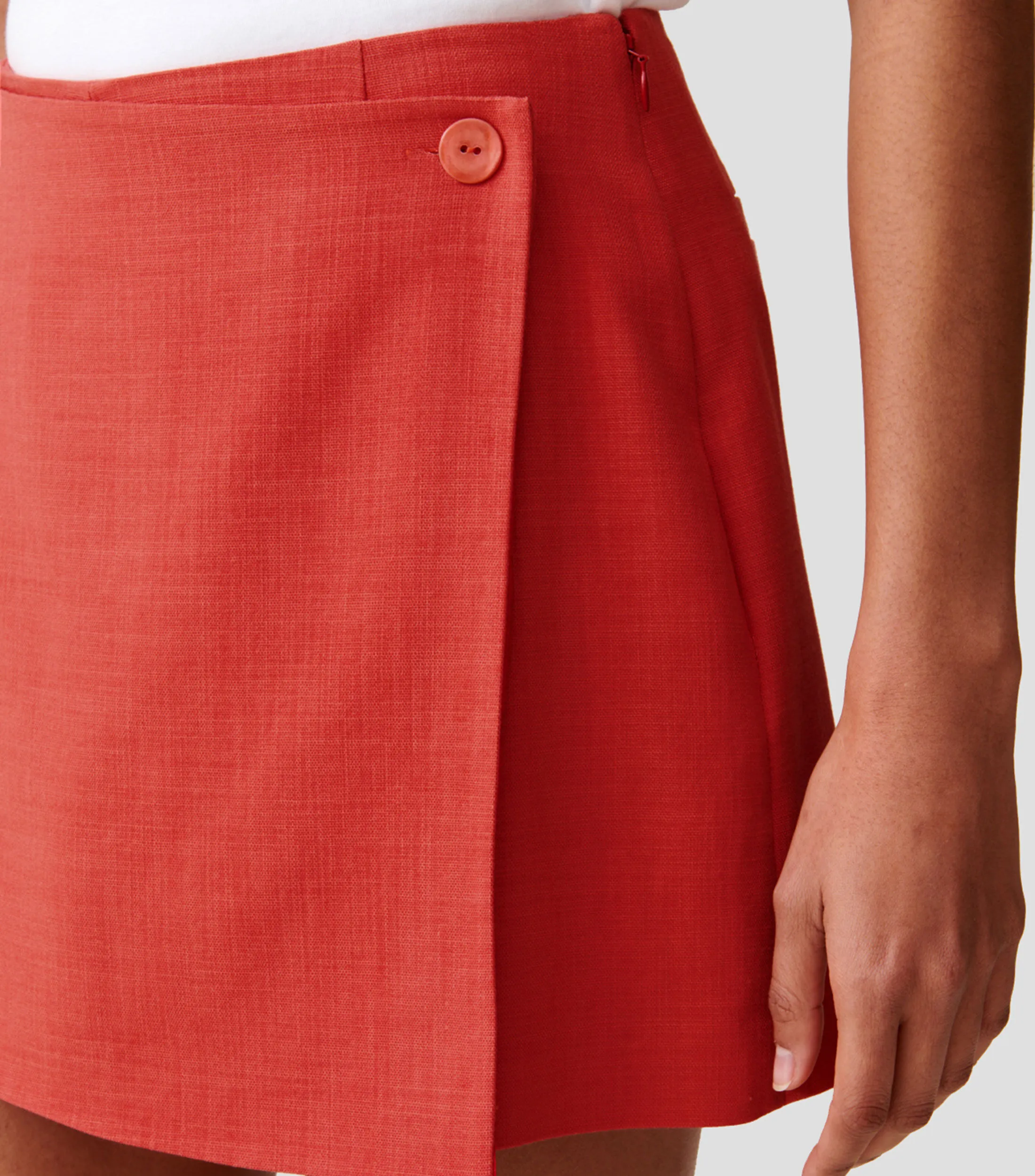 Claudie Pierlot Falda Corta de Corte Recto Mujer