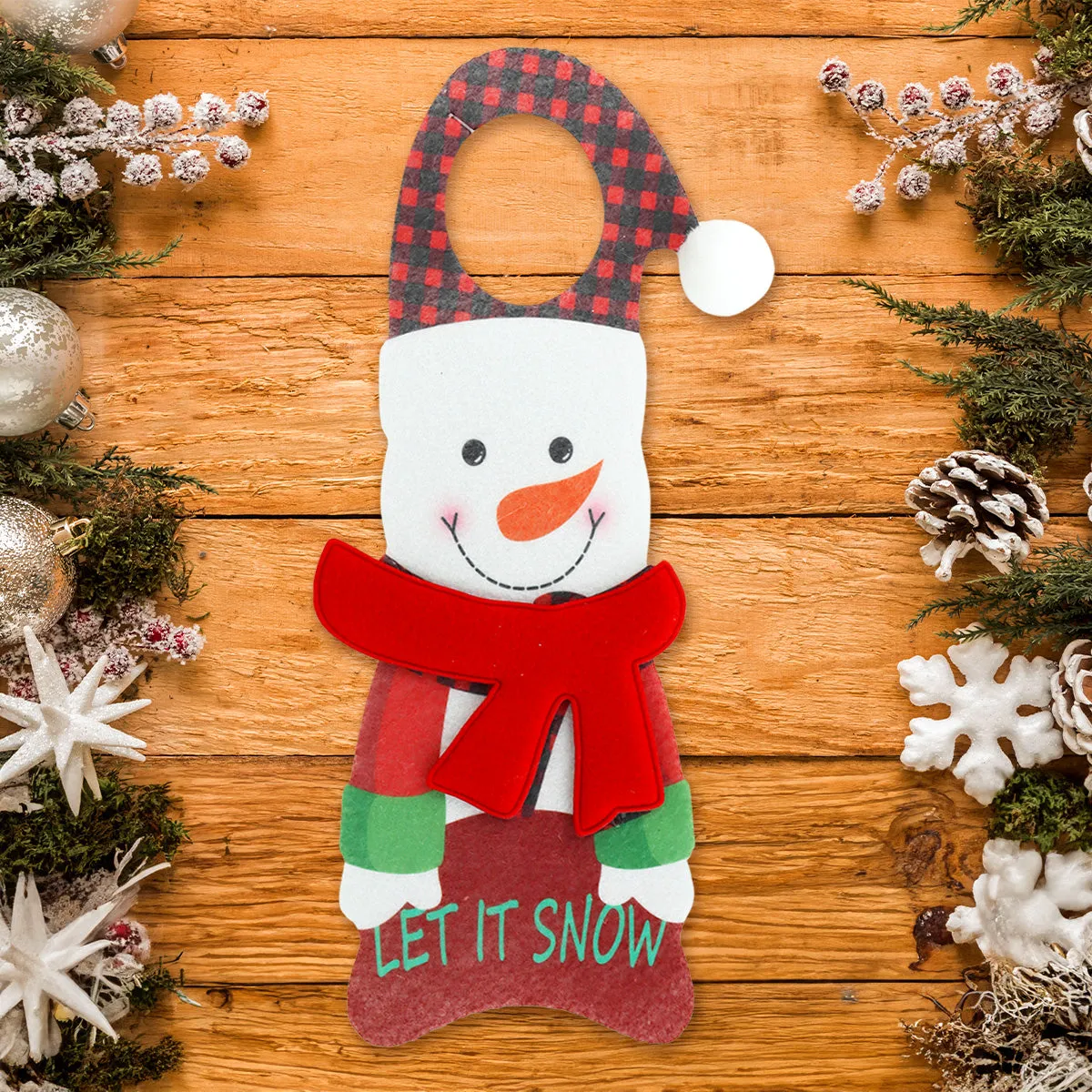 Colgante Navideo Let It Snow para Picaporte