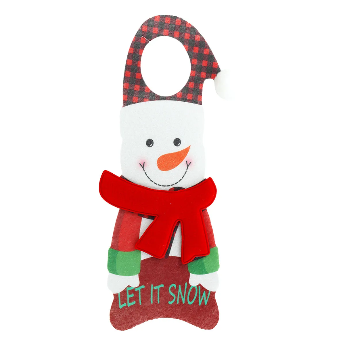 Colgante Navideo Let It Snow para Picaporte