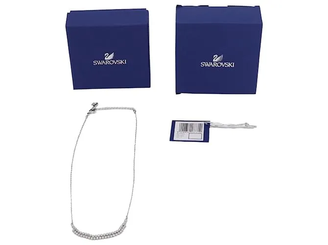 Collar sutil de Swarovski estilo galaxia de cristal 5217771 en metal plateado Plata 