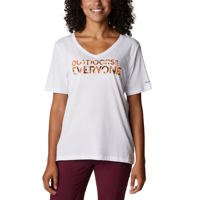 columbia Bluebird Day Relaxed V Neck W
