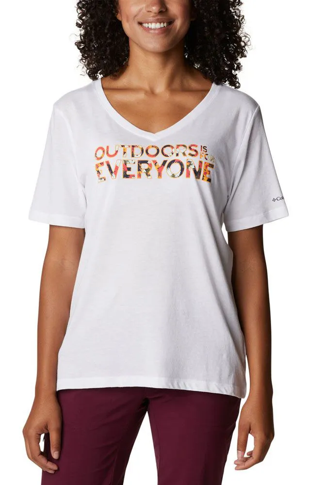 columbia Bluebird Day Relaxed V Neck W