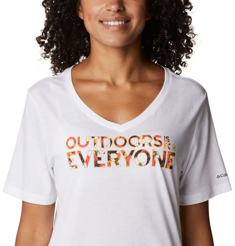 columbia Bluebird Day Relaxed V Neck W