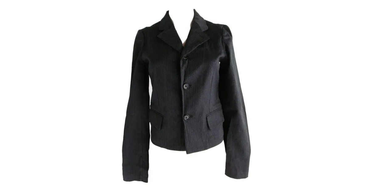 Comme Des Garcons Chaqueta recortada Gris antracita 