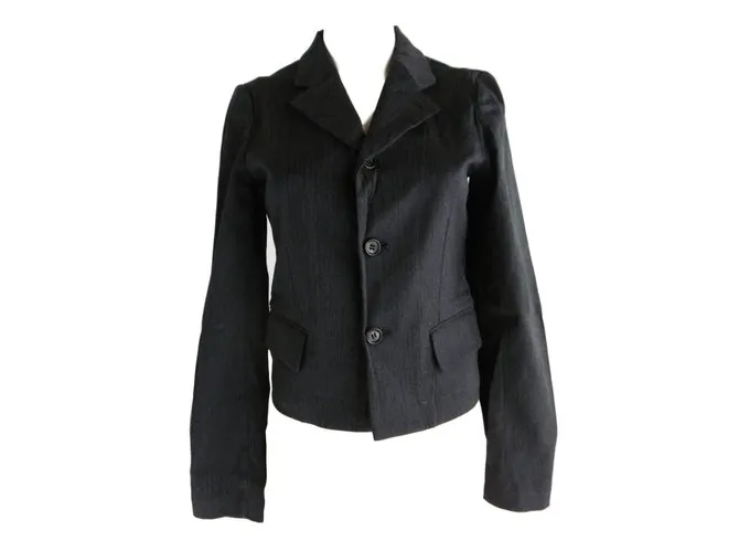 Comme Des Garcons Chaqueta recortada Gris antracita 