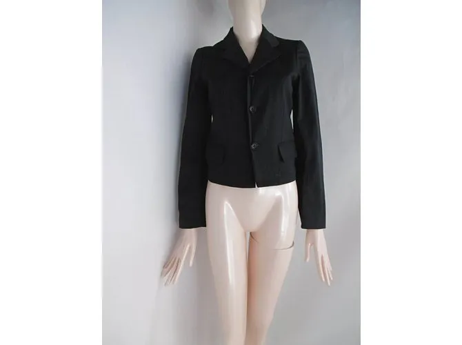 Comme Des Garcons Chaqueta recortada Gris antracita 