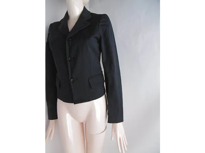 Comme Des Garcons Chaqueta recortada Gris antracita 
